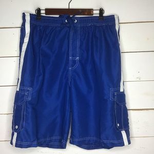 New Beged Swim Trunk Lined with Cargo Pockets